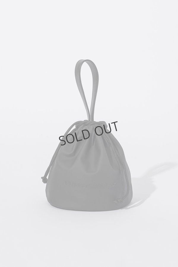 画像5: {SOLD}1piu1uguale3 RELAX ウノピゥウノウグァーレトレ リラックス シンセティックレザードローストリングバッグ{-BEA} (5)