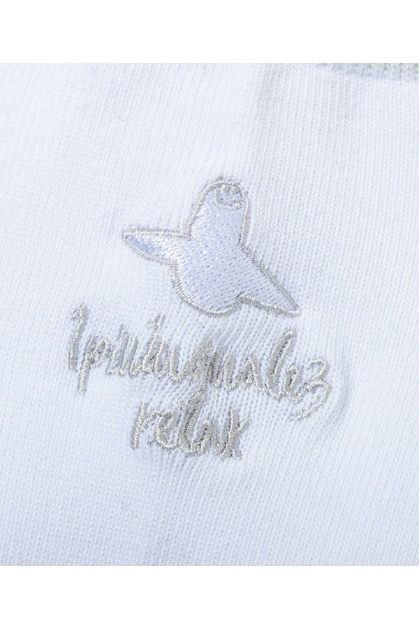 画像2: 1piu1uguale3 RELAX ウノピゥウノウグァーレトレ リラックス × Mark Gonzales ロゴ刺繍アンクルソックス{-BFS} (2)