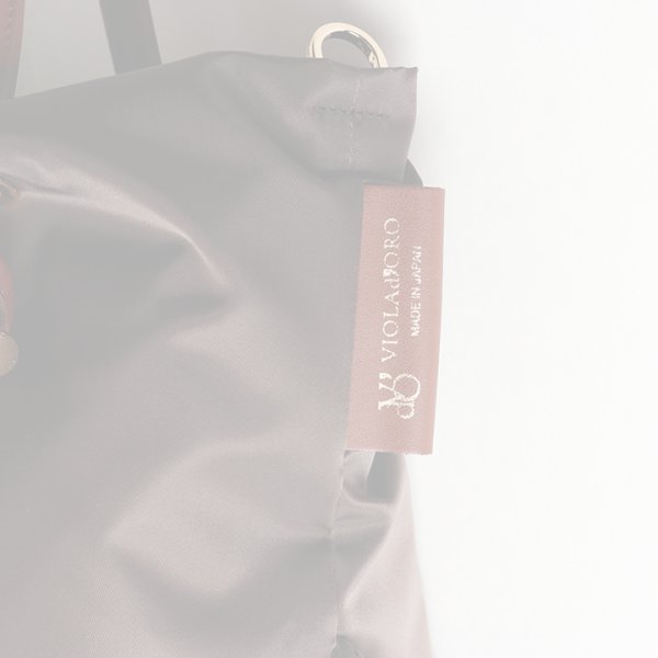 画像4:   VIOLAd'ORO ヴィオラドーロ BIANCA NYLON BAG{-BFS} (4)