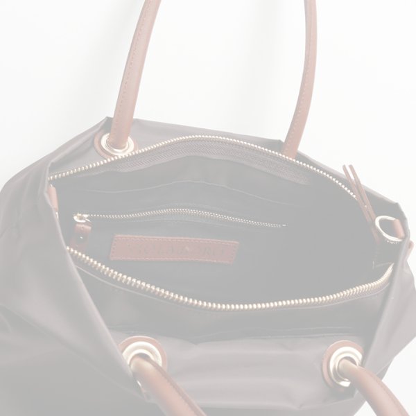 画像7:   VIOLAd'ORO ヴィオラドーロ BIANCA NYLON BAG{-BFS} (7)