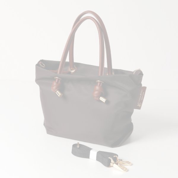 画像9:   VIOLAd'ORO ヴィオラドーロ BIANCA NYLON BAG{-BFS} (9)