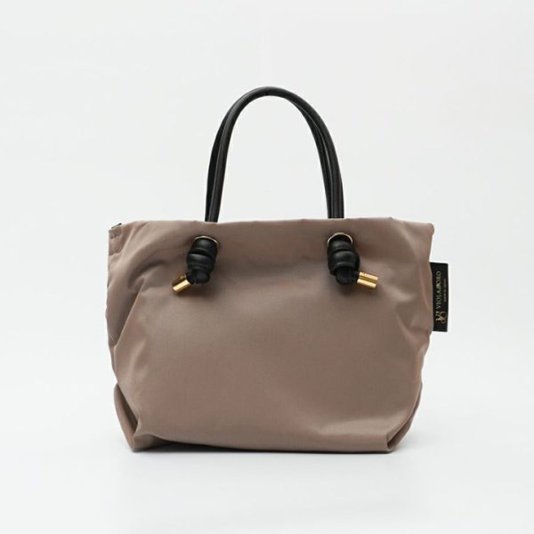 画像1: VIOLAd'ORO ヴィオラドーロ BIANCA NYLON BAG{-BFS} (1)
