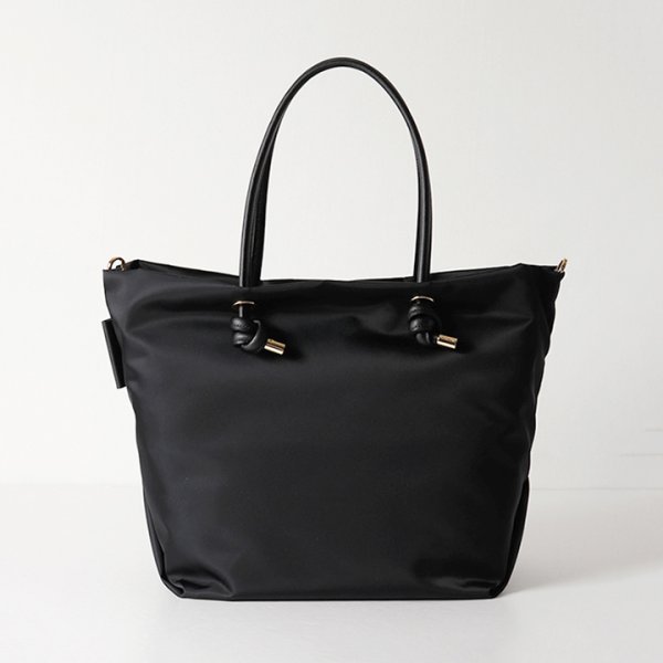 画像3: VIOLAd'ORO ヴィオラドーロ BIANCA ノットハンドルナイロントートML サイズ{-BFS} (3)