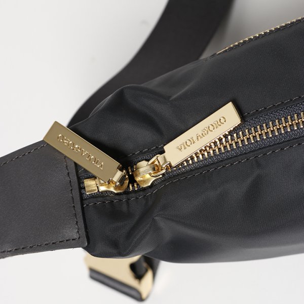 画像6: VIOLAd'ORO ヴィオラドーロ BIANCA ナイロンボディバッグ{-BFS} (6)