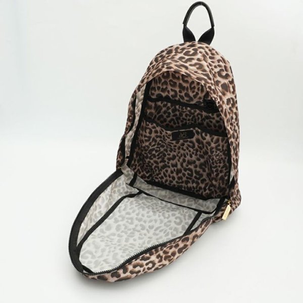 画像6:  ★先行予約商品★  VIOLAd'ORO ヴィオラドーロ GINO ナイロンバックパック レオパード柄{-BFS} (6)