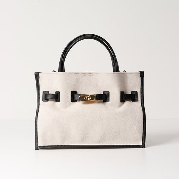 画像1: VIOLAd'ORO ヴィオラドーロ CANVAS BAG{-BFS} (1)