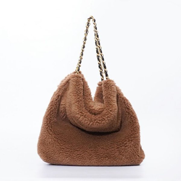画像1: VIOLAd'ORO ヴィオラドーロ ELMO FUR BAG{-BEA} (1)