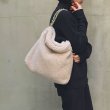 画像2: VIOLAd'ORO ヴィオラドーロ ELMO FUR BAG{-BEA} (2)