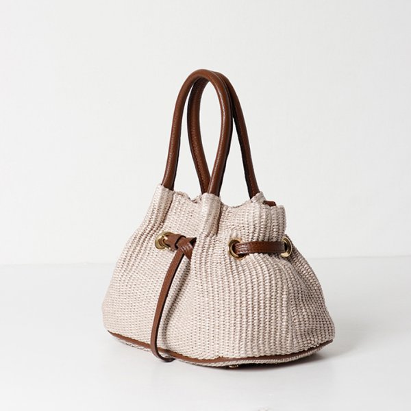 画像2: VIOLAd'ORO ヴィオラドーロ BASKET BAG{-BFS} (2)