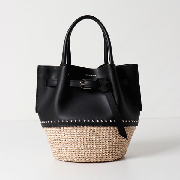 画像1: VIOLAd'ORO ヴィオラドーロ BASKET BAG{-BFS} (1)
