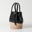 画像2: VIOLAd'ORO ヴィオラドーロ BASKET BAG{-BFS} (2)