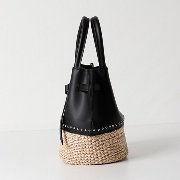 画像4: VIOLAd'ORO ヴィオラドーロ BASKET BAG{-BFS} (4)