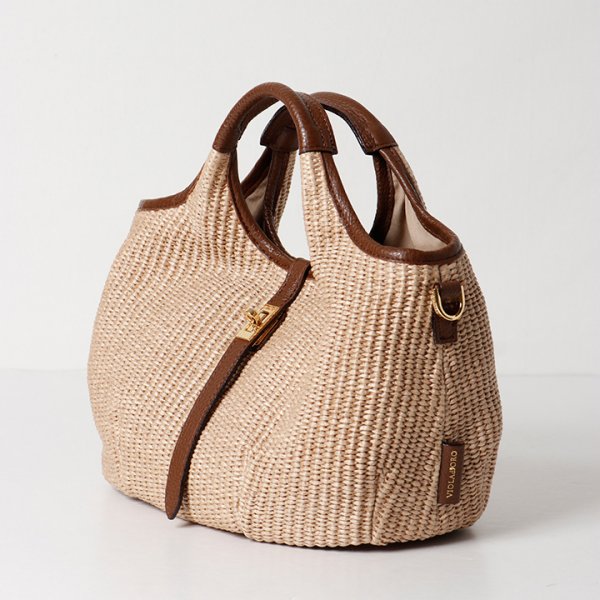 画像2: VIOLAd'ORO ヴィオラドーロ BASKET BAG{-BFS} (2)