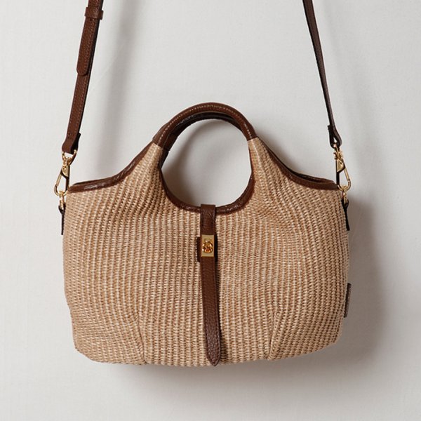 画像6: VIOLAd'ORO ヴィオラドーロ BASKET BAG{-BFS} (6)