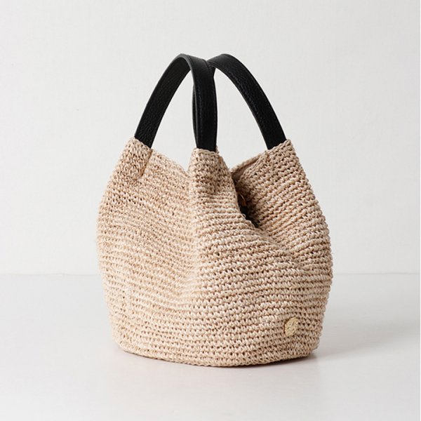 画像2: VIOLAd'ORO ヴィオラドーロ BASKET BAG{-BFS} (2)