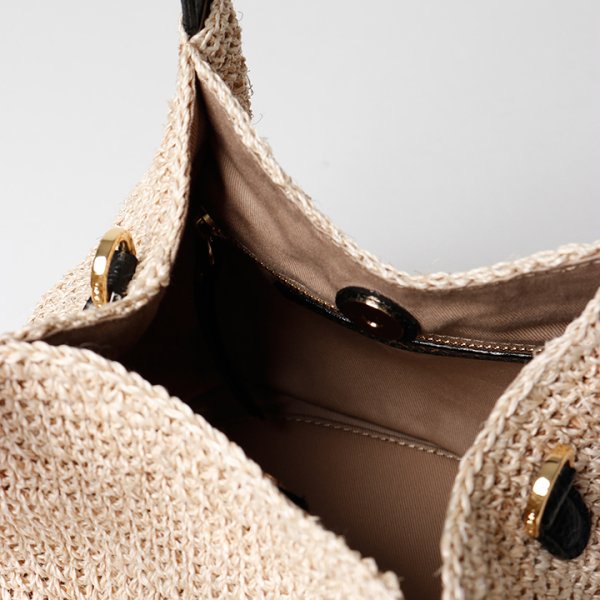 画像5: VIOLAd'ORO ヴィオラドーロ BASKET BAG{-BFS} (5)