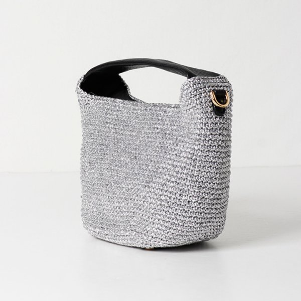 画像2: VIOLAd'ORO ヴィオラドーロ BASKET BAG{-BFS} (2)