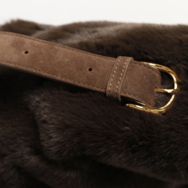 画像4: VIOLAd'ORO ヴィオラドーロ FUR BAG{-BFA} (4)