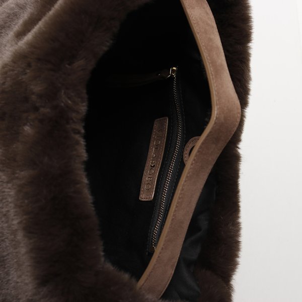 画像5: VIOLAd'ORO ヴィオラドーロ FUR BAG{-BFA} (5)