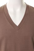 画像4: 【 30%OFF セール16,500円→11,550円】 T' ティー "GIZA45" Egyptian Organic Cotton series Vee Nack Short Sleeve BASIC (K621){-AHS} (4)
