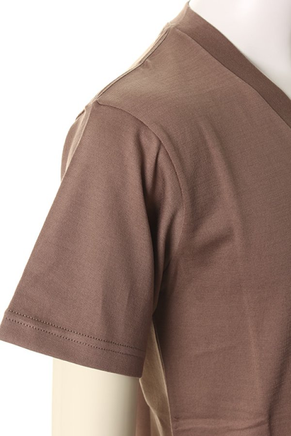 画像5: 【 30%OFF セール16,500円→11,550円】 T' ティー "GIZA45" Egyptian Organic Cotton series Vee Nack Short Sleeve BASIC (K621){-AHS} (5)