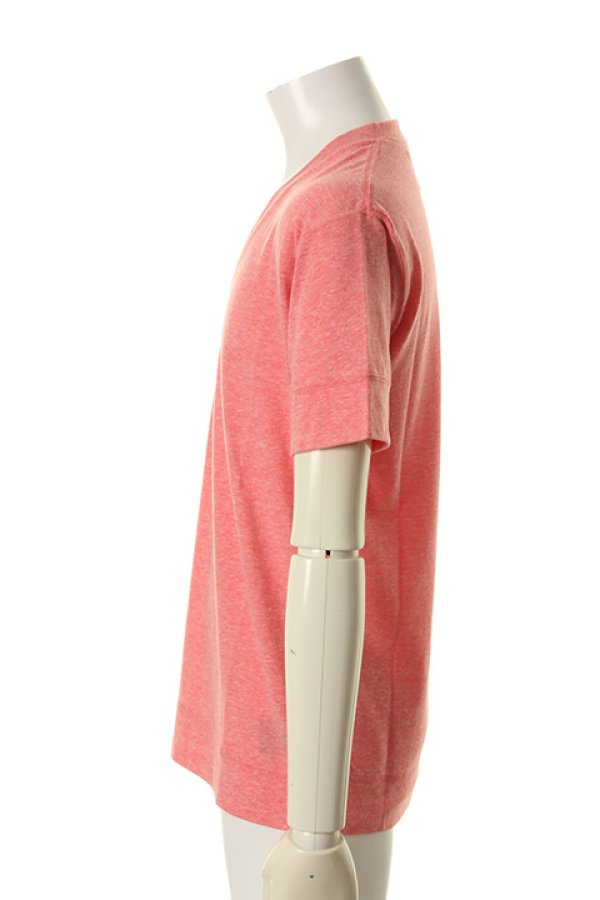 画像3: 【 30%OFF セール13,750円→9,625円】 T' ティー RELAX "BREND 3MIX YARN" BALL&BIO WASH series Vee Neck Short Sleeve BASIC{-AGS} (3)
