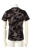 画像2: {SOLD}T' ティー ORIGINAL MERCERIZATION "DISCHARE CAMO" series Vee Neck Short Sleeve BASIC{-AGS} (2)