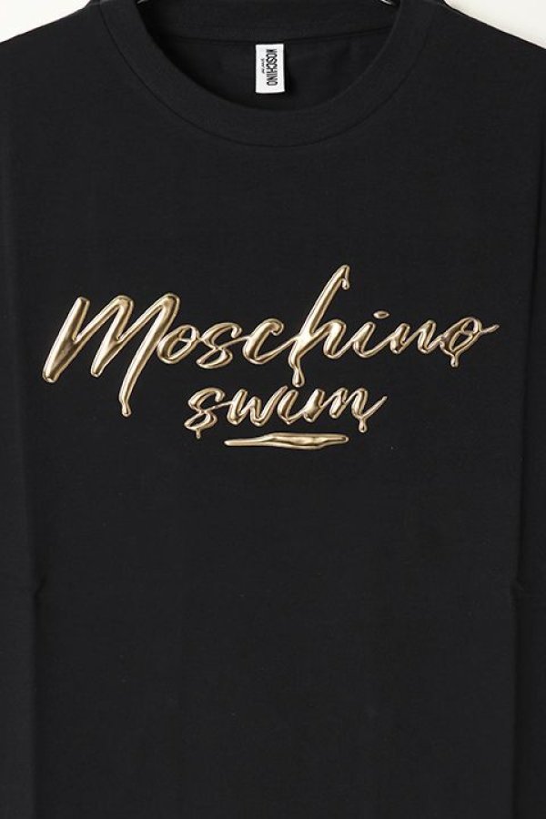画像3: 【 50%OFF セール28,600円→14,300円】 MOSCHINO モスキーノ SWIM GOLDLOGO T-SHIRTS{-BAS} (3)