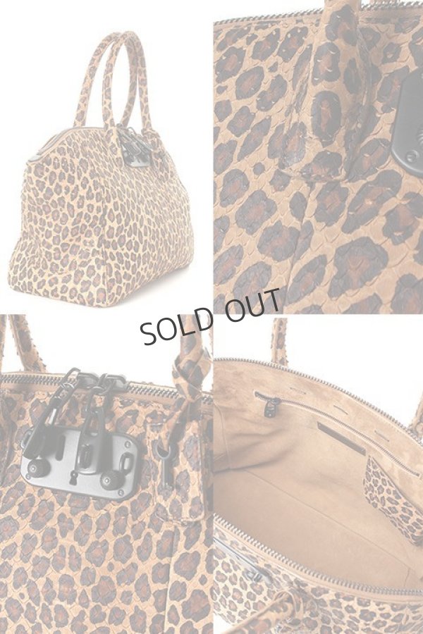 画像5: {SOLD}VBH ブイビーエイチ レオパード柄パイソンバッグ{-AES} (5)