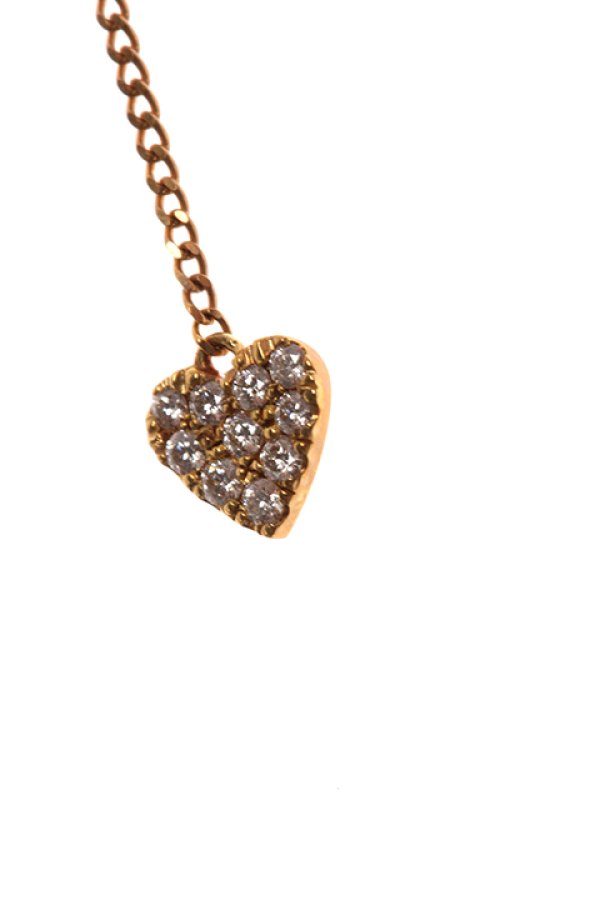 画像2: 【 30%OFF セール99,000円→69,300円】 VIVIAN COUTURE ヴィヴィアンクチュール ハートパヴェチェーンピアス{VC0339010400-} (2)