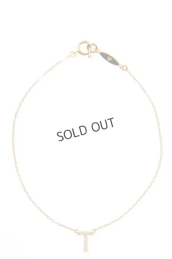 画像1: {SOLD}VIVIAN COUTURE ヴィヴィアンクチュール イニシャルブレスレット（T）{VC0215010500-ACA} (1)
