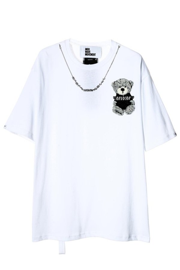 画像1: {お取り寄せ}MOD WAVE MOVEMENT モッドウェイブムーブメント TEDDY T-SHIRT{-BES}{E-} (1)