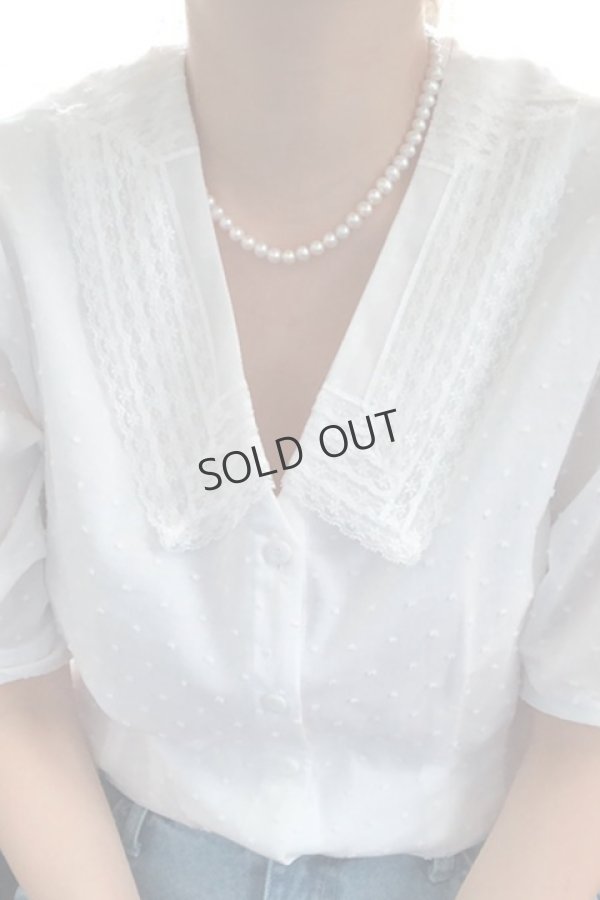 画像2: {SOLD}VINTAGE HOLLYWOOD ビンテージハリウッド NATURAL PEARL NECKLACE{-BCA} (2)
