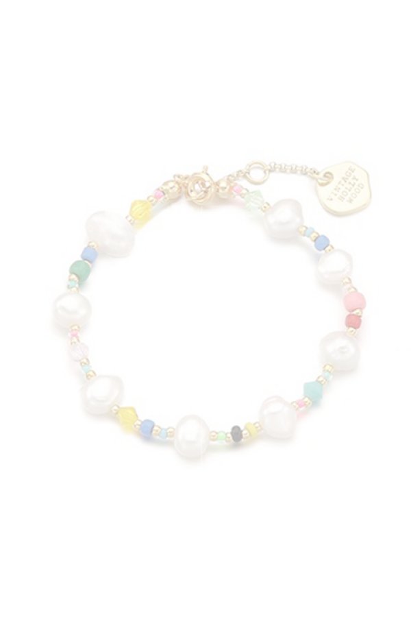 画像1:   VINTAGE HOLLYWOOD ビンテージハリウッド PEARL AND CRYSTAL BEADS BRACELET{-BCA} (1)