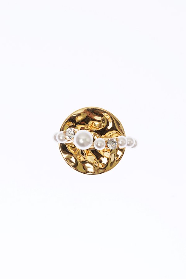 画像2: 【 30%OFF セール13,200円→9,240円】 VINTAGE HOLLYWOOD ビンテージハリウッド Pearl wave Ring Phone Grip{-BCA} (2)