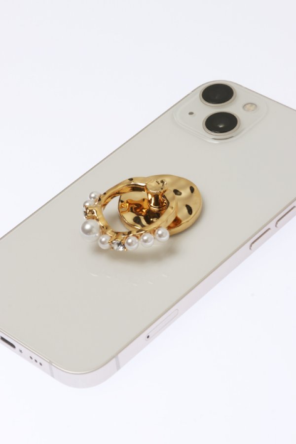 画像5: 【 30%OFF セール13,200円→9,240円】 VINTAGE HOLLYWOOD ビンテージハリウッド Pearl wave Ring Phone Grip{-BCA} (5)