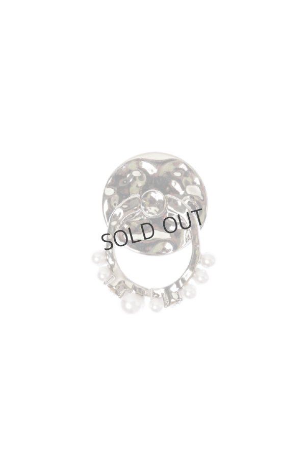 画像1: {SOLD}VINTAGE HOLLYWOOD ビンテージハリウッド Pearl wave Ring Phone Grip{-BCA} (1)