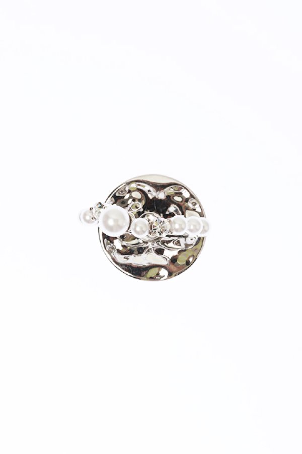 画像2: 【 30%OFF セール13,200円→9,240円】 VINTAGE HOLLYWOOD ビンテージハリウッド Pearl wave Ring Phone Grip{-BCA} (2)