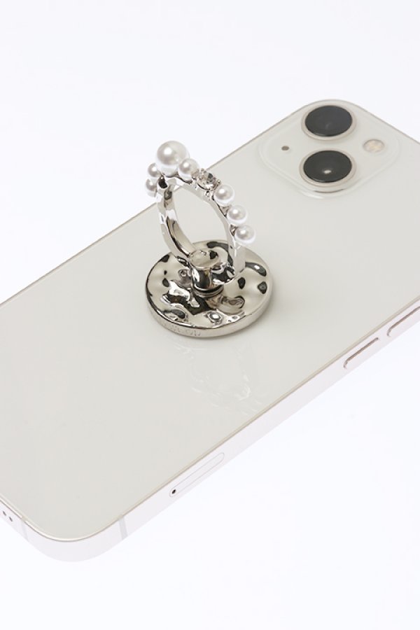 画像4: 【 30%OFF セール13,200円→9,240円】 VINTAGE HOLLYWOOD ビンテージハリウッド Pearl wave Ring Phone Grip{-BCA} (4)