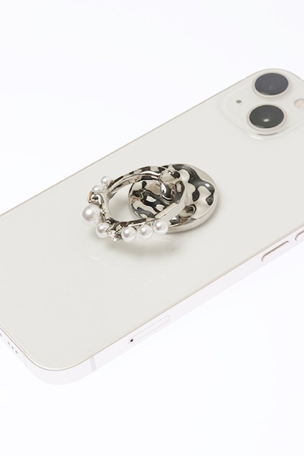画像5: 【 30%OFF セール13,200円→9,240円】 VINTAGE HOLLYWOOD ビンテージハリウッド Pearl wave Ring Phone Grip{-BCA} (5)