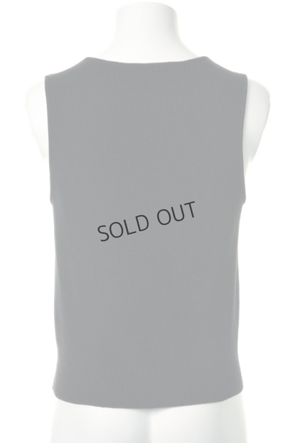 画像2: {SOLD}KRIS VAN ASSCHE クリスヴァンアッシュ WAISTCOAT W/ KNITTED BACK{112WA640-4128-999-} (2)