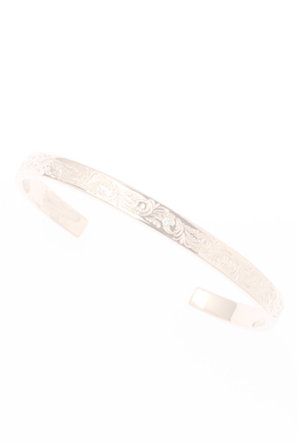 画像1:  {SOLD} Taro Washimi タロウ ワシミ 鷲見太郎 K18PG M arabesque design bangle / diamond {-BJA}  :WT-202010-02-F  (1)