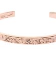 画像2: {SOLD}Taro Washimi タロウ ワシミ 鷲見太郎 K18PG M arabesque design bangle / diamond{-BJA} (2)