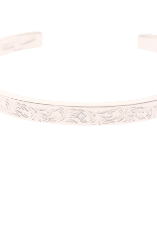 画像2:  {SOLD} Taro Washimi タロウ ワシミ 鷲見太郎 K18PG M arabesque design bangle / diamond {-BJA}  :WT-202010-02-F  (2)