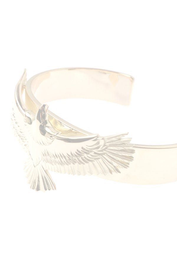 画像3:  {SOLD} Taro Washimi タロウ ワシミ 鷲見太郎 M K18 plain bangle 12mm/eagle {-BJA}  :WT-202010-03-F  (3)