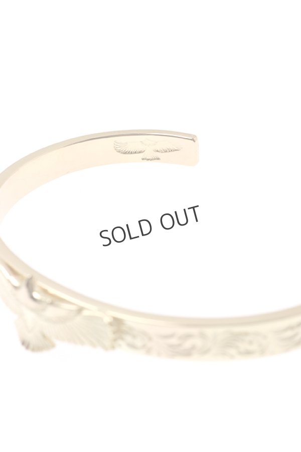画像3: {SOLD}Taro Washimi タロウ ワシミ 鷲見太郎 K18 M arabesque design 5mm bangle/eagle{-BJA} (3)