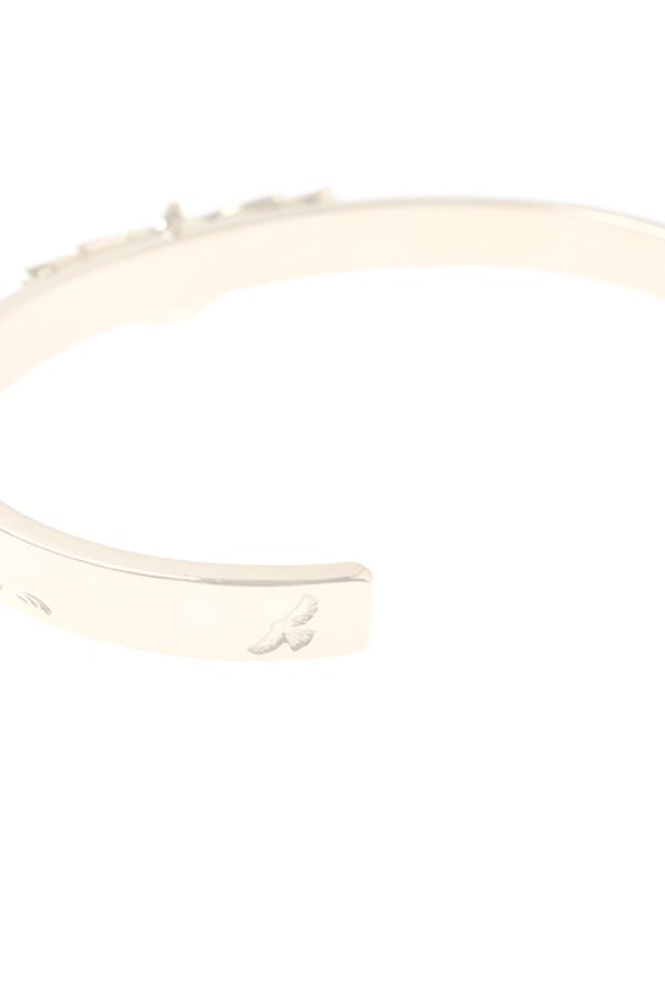 画像4:  {SOLD} Taro Washimi タロウ ワシミ 鷲見太郎 K18 M arabesque design 5mm bangle/eagle {-BJA}  :WT-202010-04-F  (4)