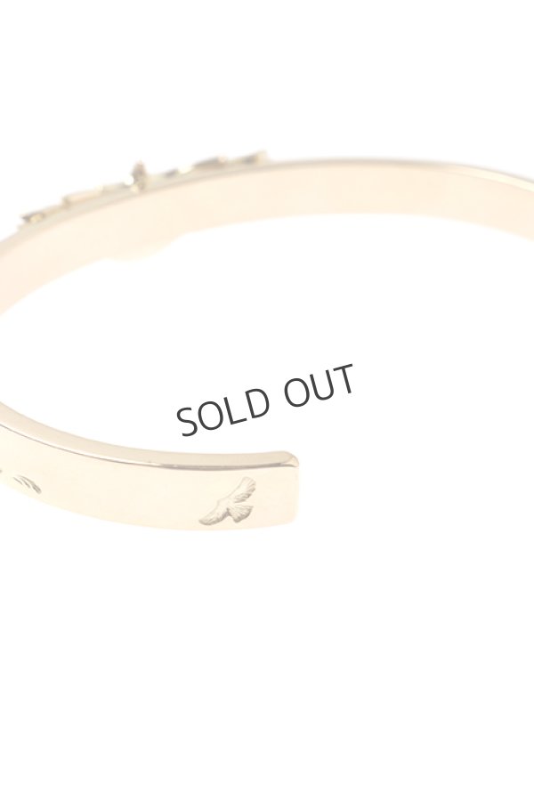 画像4: {SOLD}Taro Washimi タロウ ワシミ 鷲見太郎 K18 M arabesque design 5mm bangle/eagle{-BJA} (4)