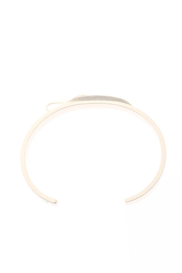 画像5:  {SOLD} Taro Washimi タロウ ワシミ 鷲見太郎 K18 M arabesque design 5mm bangle/feather/flower metal {-BJA}  :WT-202010-05-F  (5)