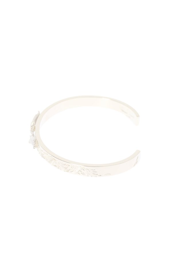画像4:  {SOLD} Taro Washimi タロウ ワシミ 鷲見太郎 K18 M arabesque design 5mm bangle/eagle/diamond {-BJA}  :WT-202010-08-F  (4)